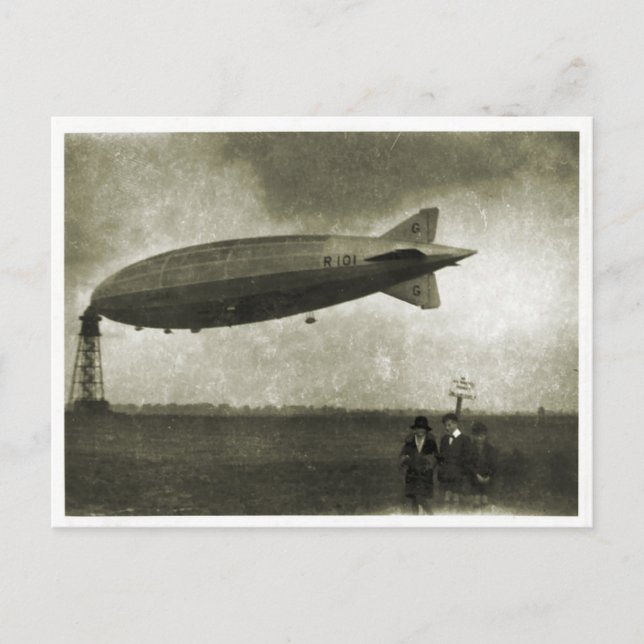 Cardington, Airship R101, före avgång Vykort (Framsida)