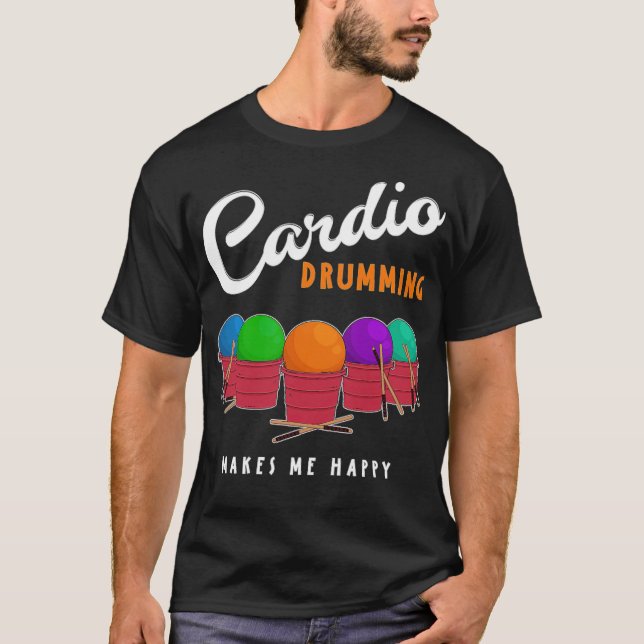 Cardio Drumming Squad Group Animal african T Shirt (Framsida)