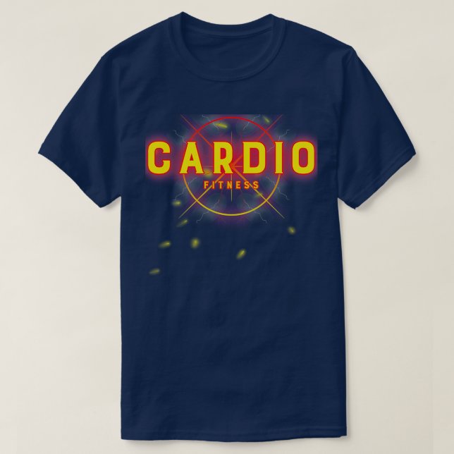 CARDIO FITNESS gymnastikutbildning som driver moti T Shirt (Design framsida)