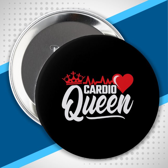 Cardio Fitness Queen Krona Gym Exercise Workout Knapp (Skapare uppladdad)