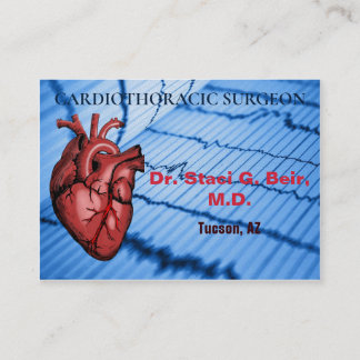 Cardio Graph Heart-relaterad Doktor-Papper Visitkort