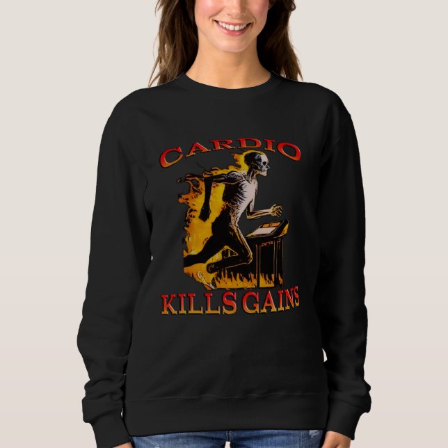 Cardio Kills the Gains T Shirt (Framsida)