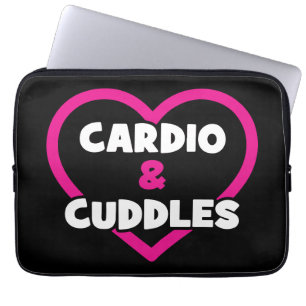 Cardio och Cuddles - Funny Novelty Gym Workout Laptop Fodral