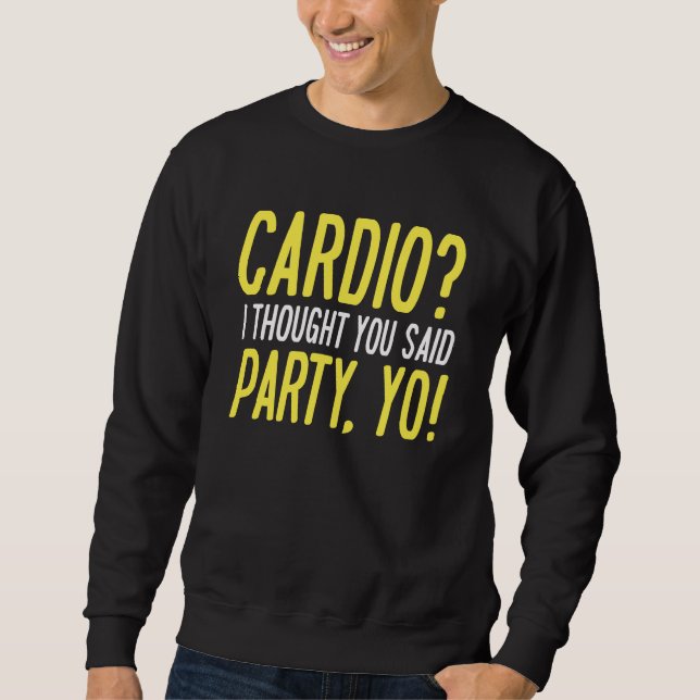 Cardio Party Yo Lång Ärmad Tröja (Framsida)