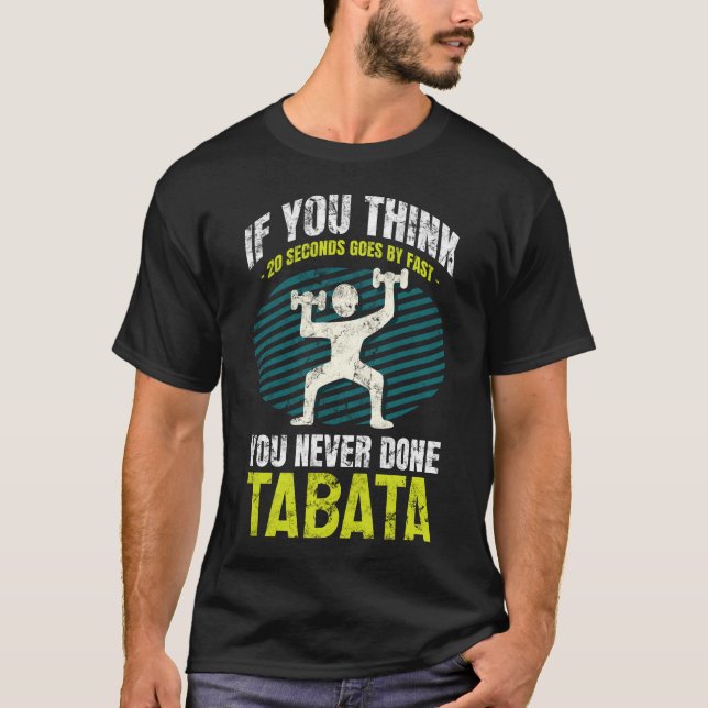 Cardio Tabata Intervall utbildningshiit T Shirt (Framsida)