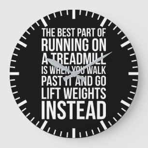 Cardio, Treadmill Running vs Lipping - Funny Gym Stor Klocka