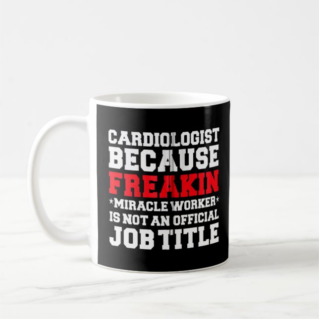 Cardiolog Miracle Worker Cardiology Doktor Kaffemugg (Vänster)
