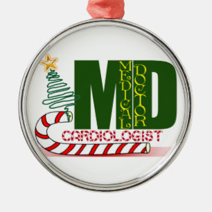 CARDIOLOGIST HEART DOKTOR CHRISTMAS MERRY JULGRANSPRYDNAD METALL