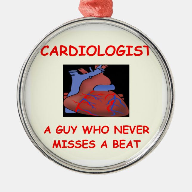 cardiologist julgransprydnad metall (Framsidan)