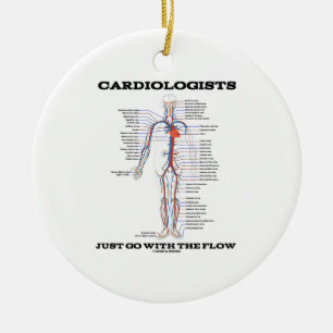 Cardiologists går precis med (det cirkulations-) julgransprydnad keramik