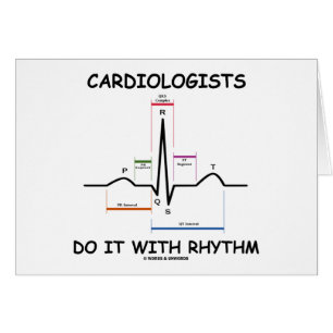 Cardiologists gör det med rytm (ECG/EKG) Hälsningskort