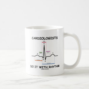 Cardiologists gör det med rytm (ECG/EKG) Kaffemugg