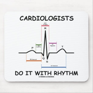 Cardiologists gör det med rytm (ECG/EKG) Musmatta