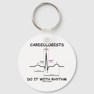 Cardiologists gör det med rytm (ECG/EKG) Nyckelring