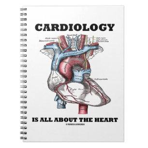 Cardiology är All om (den Anatomical) hjärtan, Anteckningsbok Med Spiral