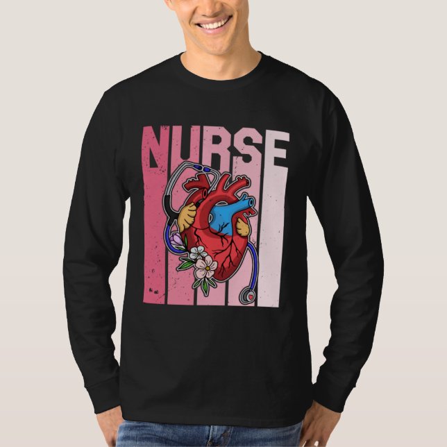 Cardiology Cardiologist Cardiograph Nurse Professi T Shirt (Framsida)