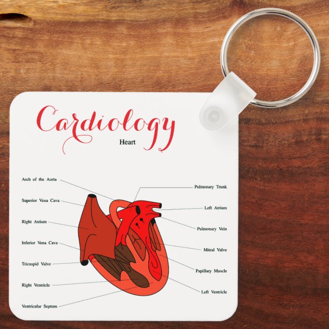 "Cardiology Key Ring" Nyckelring (Baksida)