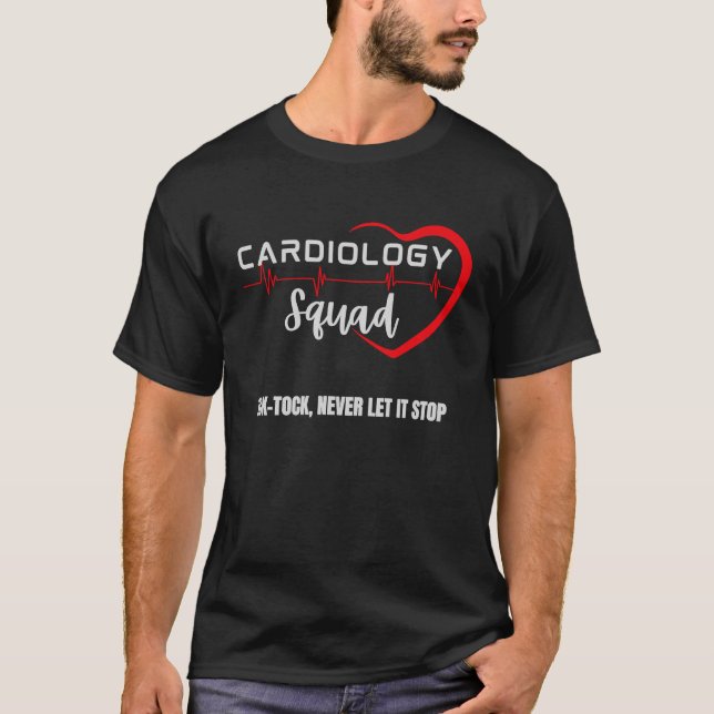 Cardiology Squad Heart Cardiologist Cardiac Doctor T Shirt (Framsida)