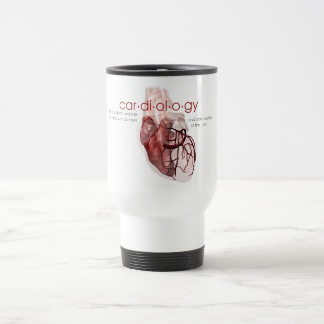 Cardiologydefinitionen reser kaffemuggen resemugg (Center)