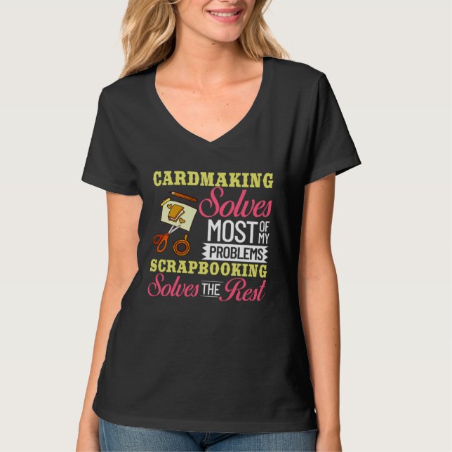 Cardmaking Card Maker Stamps Dies Crafting T Shirt (Framsida)