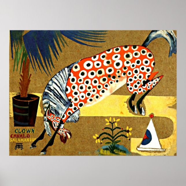 Cardoso - Clown Horse Salamandra Poster (Framsidan)
