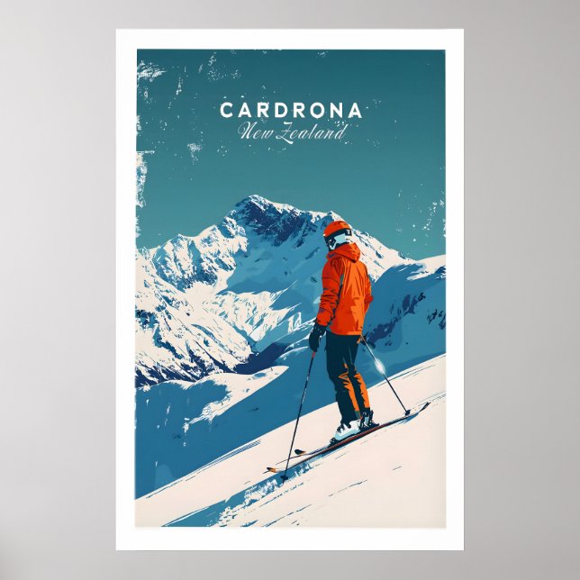 Cardrona Reseposters - Nya Zeeland 1 Poster (Framsidan)