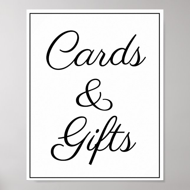 Cards and Gifts sign Poster (Framsidan)