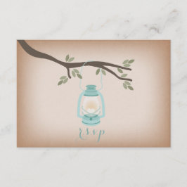 Cardstock Inspired Light Blue Lantern OSA Kort