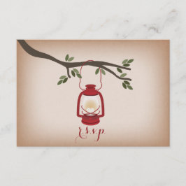 Cardstock Inspired Red Camping Lantern OSA