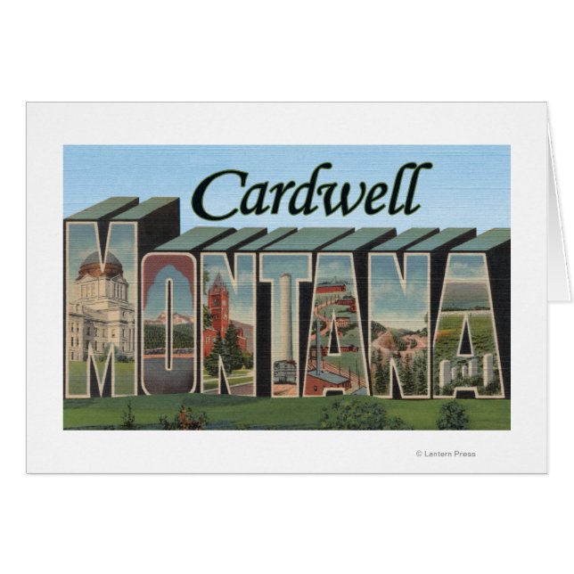 Cardwell, Montana - Large Brev Scenes Hälsningskort (Framsidan Horizontal)