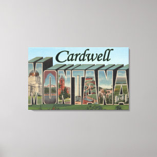 Cardwell Montana - stora brevplatser Canvastryck