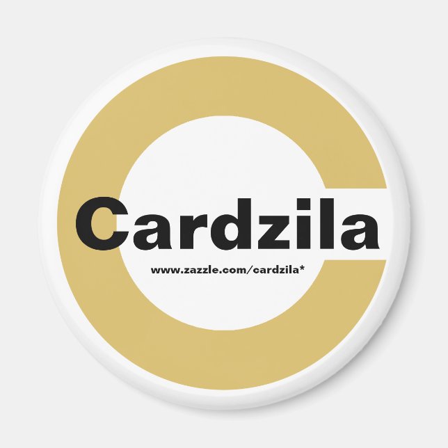 Cardzila Logotyp Template Magnet (Framsidan)