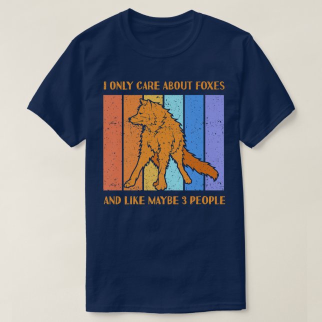 Care About Foes And Like Maybe 3 PeopleFo Premium  T Shirt (Design framsida)
