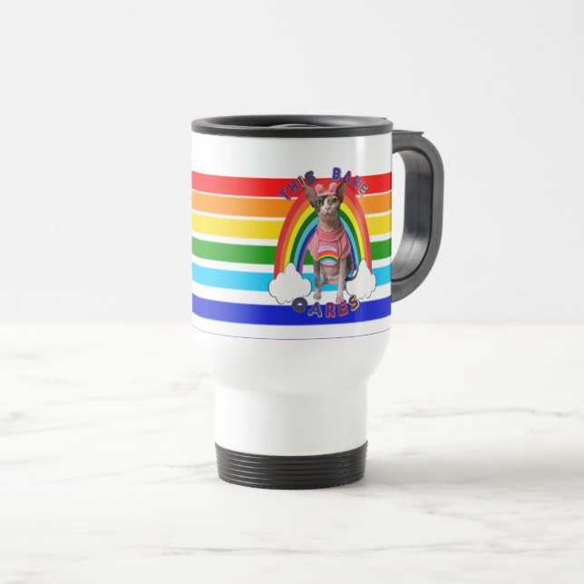 Care Bare Pride Rainbow Coffee Mugg (Framsida höger)