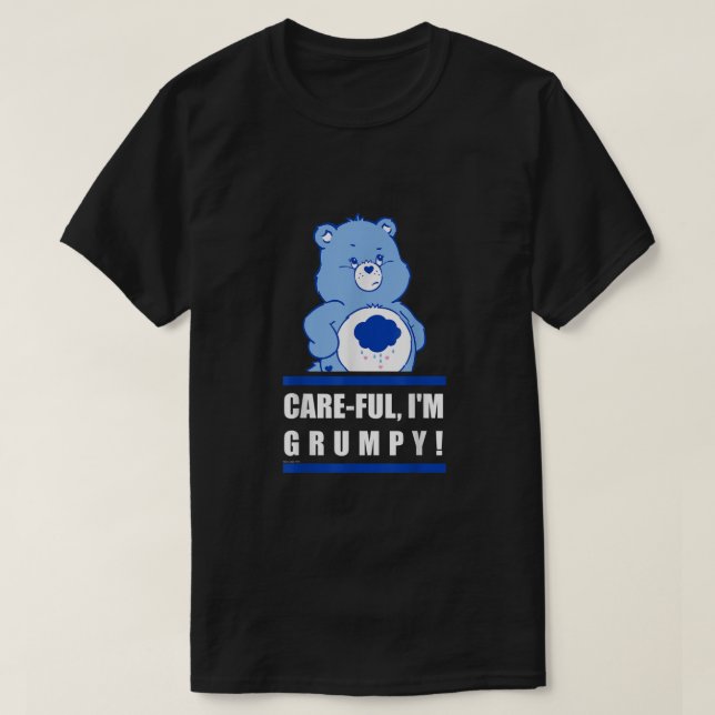 Care Bears Grumpy Bear CareFul Poster  T Shirt (Design framsida)