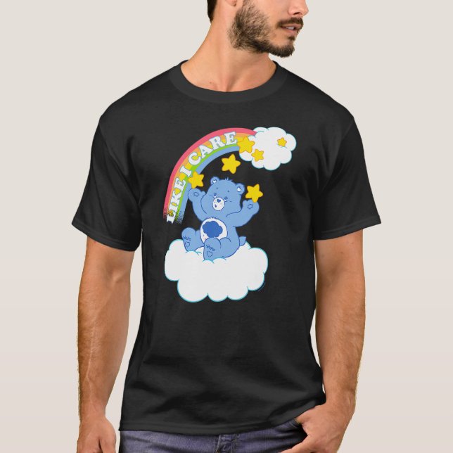 Care Bears Grumpy Bear Like I Care Sassy Rainbow P T Shirt (Framsida)