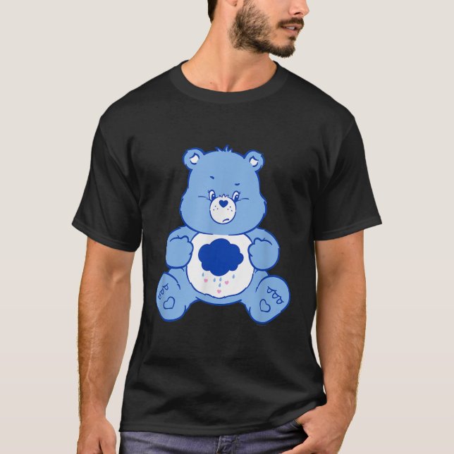 Care Bears Grumpy Bear Sitta  T Shirt (Framsida)