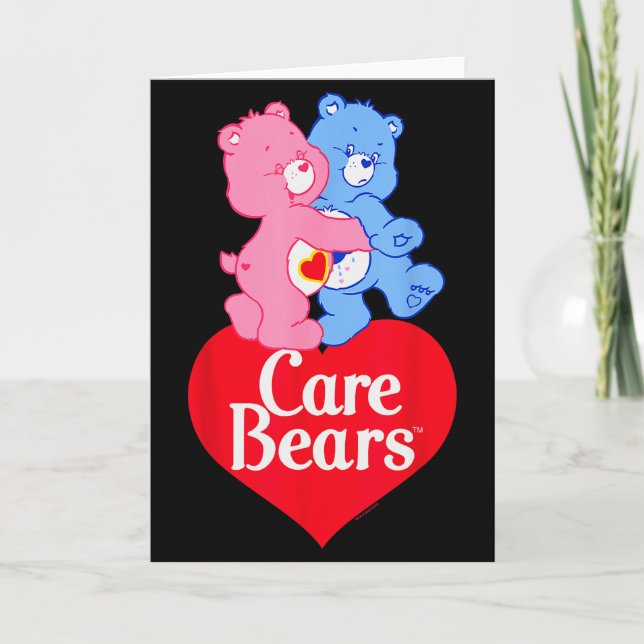 Care Bears Love-a-lot Bear &amp; Grumpy Valentine  Kort (Framsida)