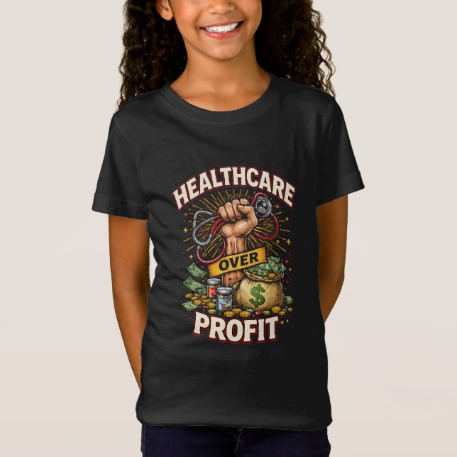 Care Before Profit T Shirt (Framsida)