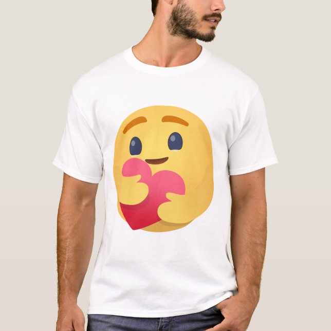 Care Emojis Facebook T Shirt (Framsida)