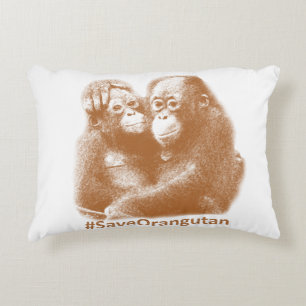 Care Orangutan Prydnadskudde