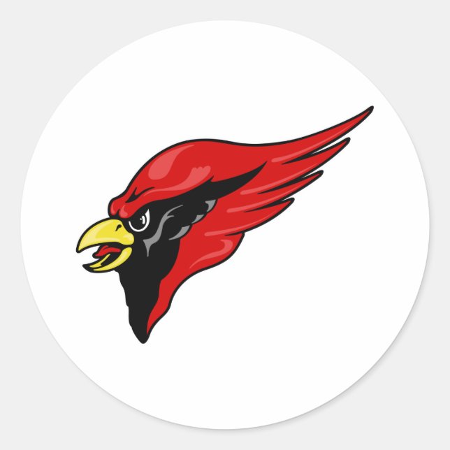 Careem Cardinal Runt Klistermärke (Framsida)