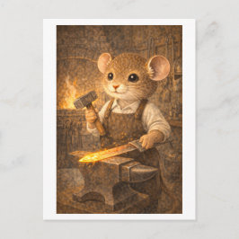 Career Mouse as Blacksmith Vykort