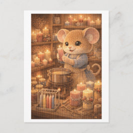 Career Mouse as Candle Maker Vykort
