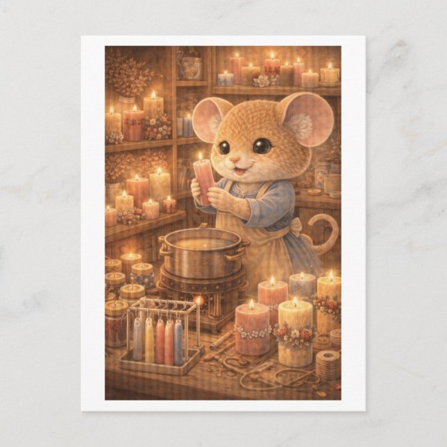 Career Mouse as Candle Maker Vykort (Framsida)
