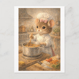 Career Mouse as Chef Vykort