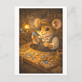 Career Mouse as Jeweler Vykort