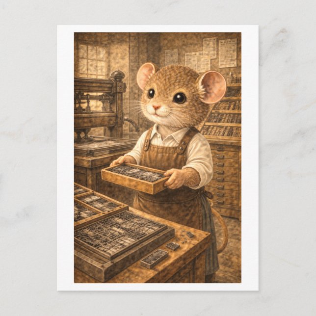 Career Mouse as Printer Vykort (Framsida)