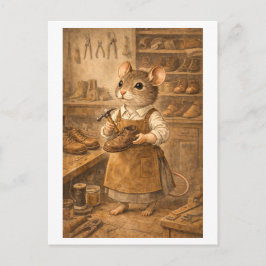 Career Mouse as Shoemaker Vykort