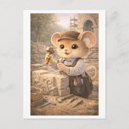 Career Mouse as Stone Mason Vykort